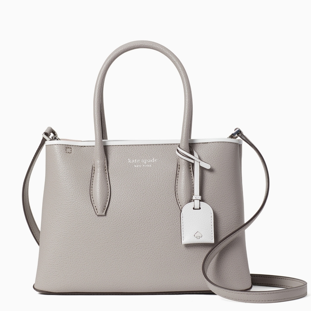 Kate Spade Small Leather Satchel (Soft Taupe)